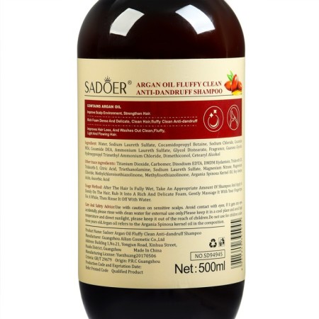 Shampoo against dandruff, with argan oil, 500 ml-1