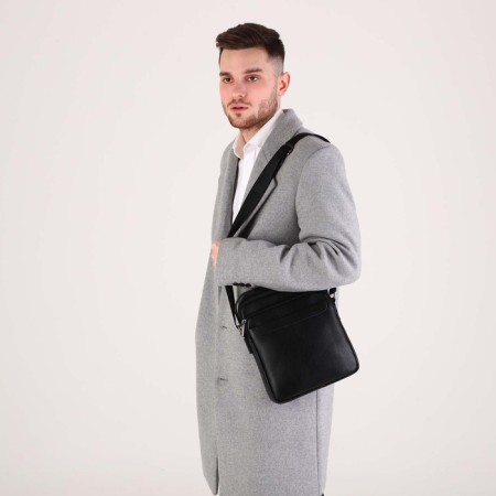 Male bag, black color-6