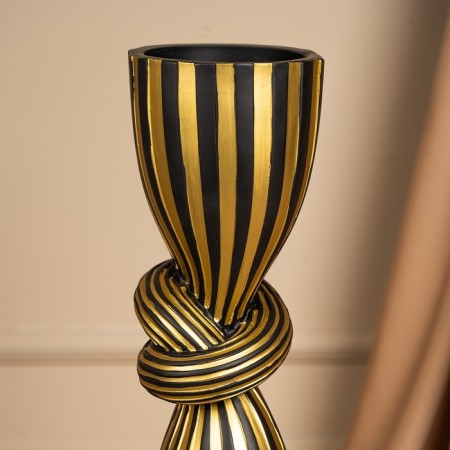 Climber for one candle “Knot” color Black-gold 39 x 10.5 x 10.5 cm-5