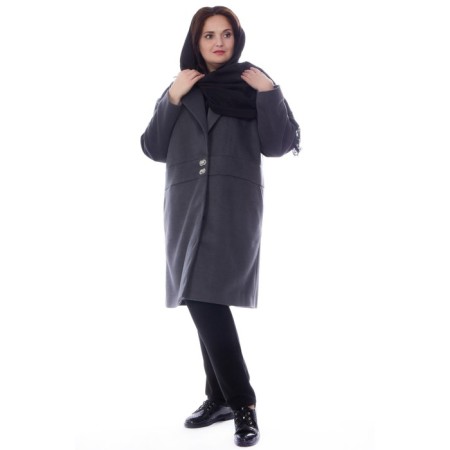 Female coat, size 52, gray color