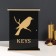 Keywater tree "Bird on a branch" Black, mirror 6x22.3x29.5 cm