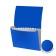 Folder-carte, 12 departments, 700 μm, Erichkrause "Diagonal Vivid", elastic band, embossing, mix
