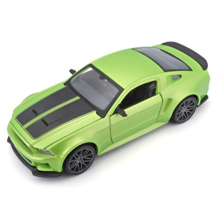 MASTO DIE-CAST FORD MUSTANG Street Racer, opening doors, 1:24, green color-5