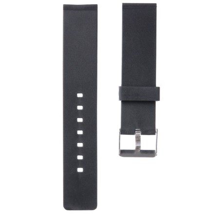 20 mm watch strap, silicone, L-22 cm, black-2
