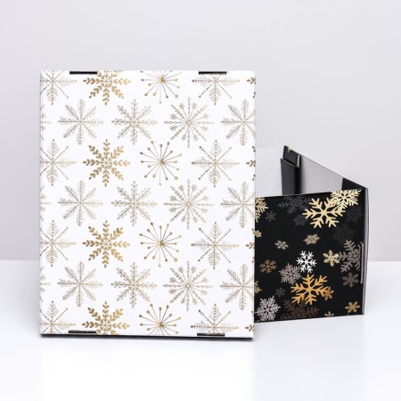 Folding box "Snowfall", 31.2 x 25.6 x 16.1 cm-4