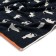 Terry towel, size 50x90 cm, black color