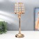 Summary Metal for 1 candle "Crystals - Lamp" Gold 36x13x13 cm
