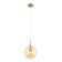 Suspended lamp Citilux "Tommy" CL102623, 20x20x34 cm, 1x40W, E14, brown color