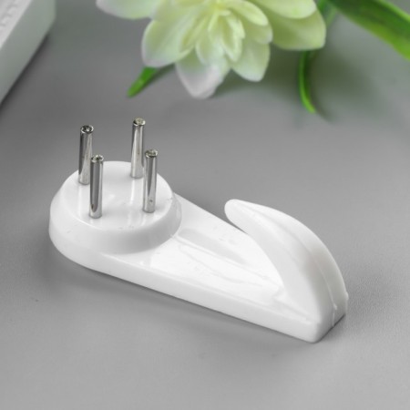 Hook plastic, universal set 5 pcs C183 5x2 cm-1