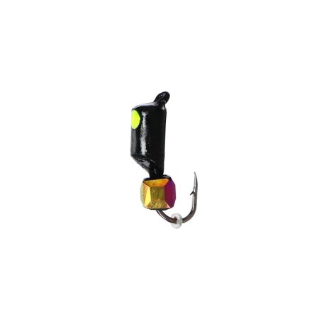 Mormyshka column black, lime of the eye + cube Granen chameleon, weight 0.7 g-1
