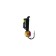 Mormyshka column black, lime of the eye + cube Granen chameleon, weight 0.7 g