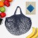 ALOSKA 37 x 20 cm, handle 12 cm, cell 1.5 cm, blue