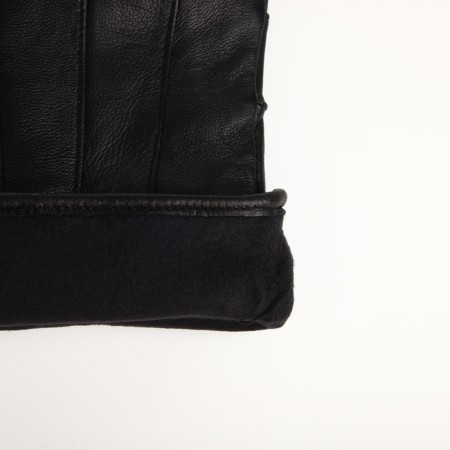 Female gloves, size l, with insulation, black color-3