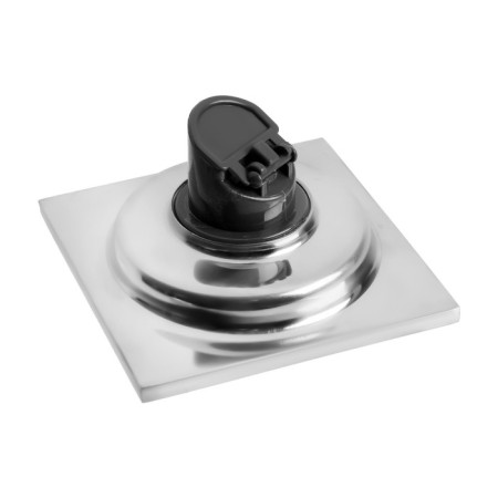 Zein gap, 100x100 mm, vertical, d = 32 mm, stainless steel, chrome-4
