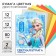 Color paper with sparkles, A4, 12 sheets, 12 colors, non -stated, bilateral, in the folder, 80 g/m², cold heart