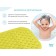 Anti-slip rubber bath, rr 34.5x76cm, light green color (with opening)