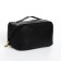 Cosmetic bag with lightning, black color