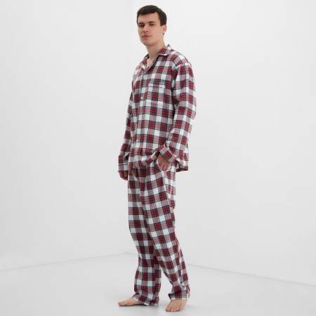 Пижама мужская из фланели (рубашка и брюки) KAFTAN р.48-2