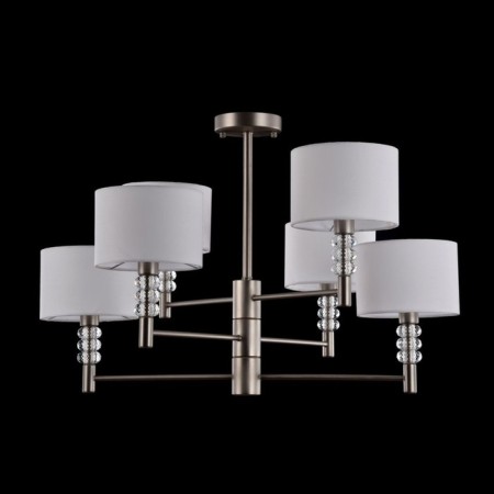 Chandelier Maytoni Mod527PL-06N, 6HE14, 40W, 74x74x49 cm, Nickel color