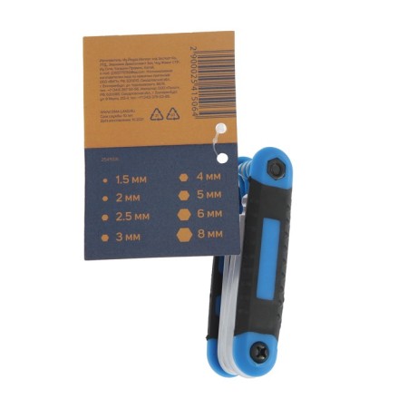 A set of keys of imbus folding tundra, with a ball, 1.5 - 8 mm, 8 pcs.-5
