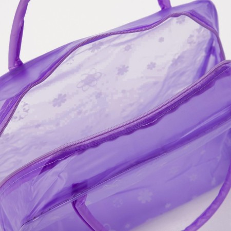 Lightning cosmetic bag, purple color-2