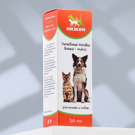 Therapeutic herbs "Pigger" for dogs and cats, knitting minus, 50 ml-3