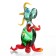 Figure made of glass "Dragon" 7x8x4cm, mix