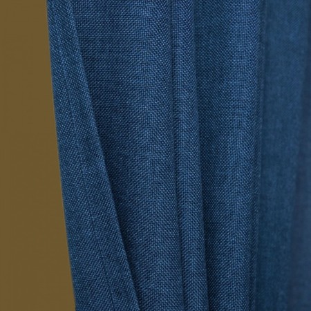 Set of curtains "Jerry", size 140 x 270 cm - 2 pcs, grab - 2 pcs, color blue-1