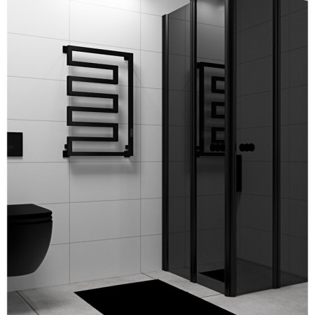 Electric towel Indigo Rodos, 800x500 mm, timer, hidden installation, black-2