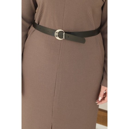 Women's dress, size 50, brown color-8