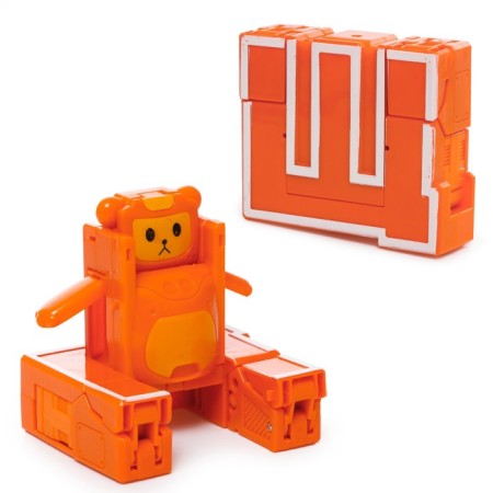 Set of robots "alphabet", transformed, 7 pieces, gather in 1 robot-9