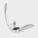Magistro volt garlic press, stainless steel, silver color