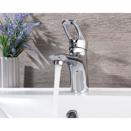 Sink mixer "RMS" SL120-001F, single-leaf, cartridge 40 mm, zinc, chrome-2