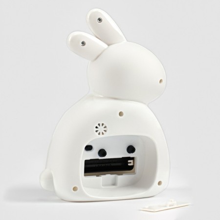 Clock - alarm clock "Bunny" children's, smooth move, 13.5 x 18 cm, aa-2