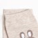 Women's socks "hare", light beige color, size 36-40