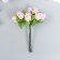 Flowers for decorating "Rose Blanca" light pink 1 bouquet = 12 colors 10 cm
