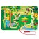 Jungle-labyrinth toy, with a ball, magnetic