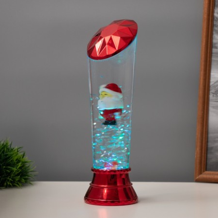 Lava Labe "Santa Claus" LED 3HAAA, USB red 6.5x8x23.7cm-2