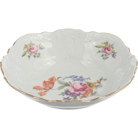 Round bernadotte salad, decor "Meissen bouquet", 19 cm-1