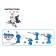 Designer-screw radio-controlled "plane", with an electric screwdriver, 32 parts