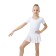 A swimsuit for gymnastics and dancing Grace Dance, p. 32, white color