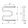 Water weaving water, M-shaped, 500x500 mm, with a shelf, d = 32 mm, external. thread 1 "