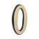 The door number "0" tundra, plastic, color gold, 1 pc.