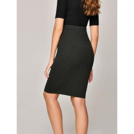 Women's skirt Miss Grace, size m, color Black Melange-1
