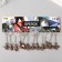 Metal keychain "Aircraft with propeller" propeller spins 3.9x3.7 cm