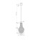 Suspension lamp Maytoni P056PL-01B, E27, 1x40 W, 250x250x1500 mm, black