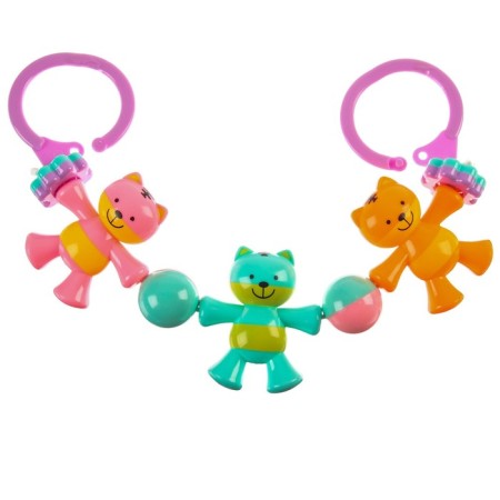 Stretching to a stroller/crib "cat", 3 toys, color mix, crush me-1