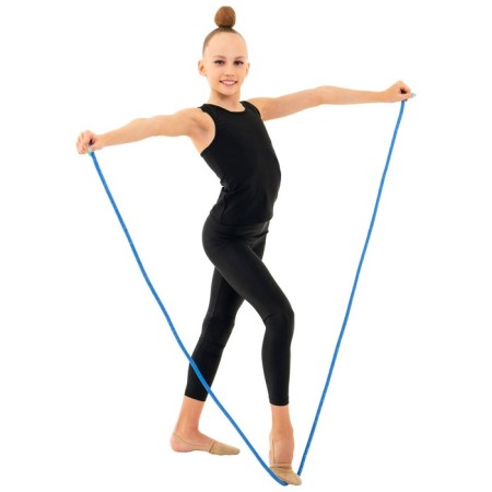 Lacking for rhythmic gymnastics weighted Grace Dance, 3 m, blue color-4