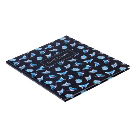 Diary for grades 1-4, "butterflies. Pattern", solid cover 7BC, matte lamination, selective varnish, 48 sheets-1