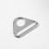 Half-ring-plastic for a bag, 15/32 mm, 2 pcs, silver color